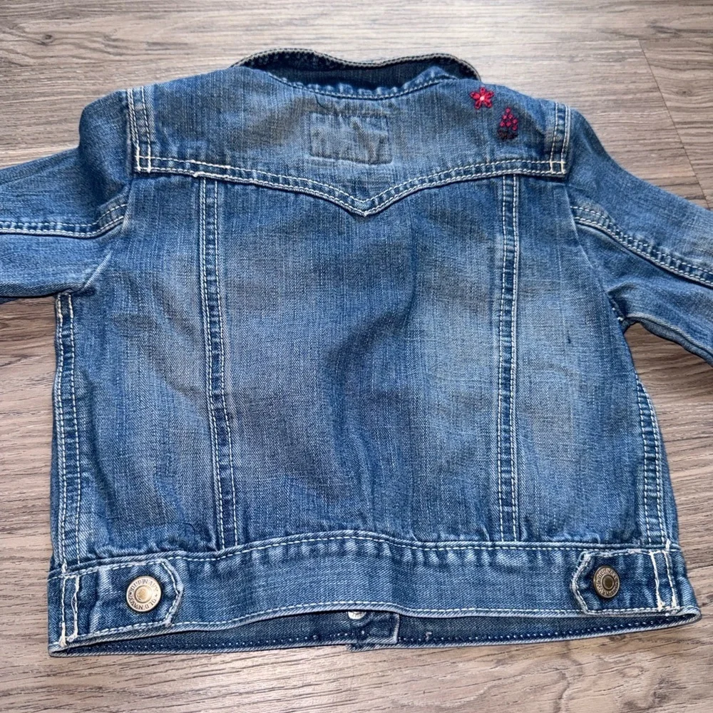 Old Navy Kids Blue Denim Jacket with Embroidery